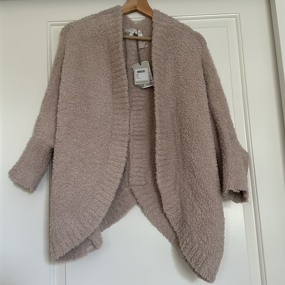 Barefoot Dreams CozyChic shrug S/M stone